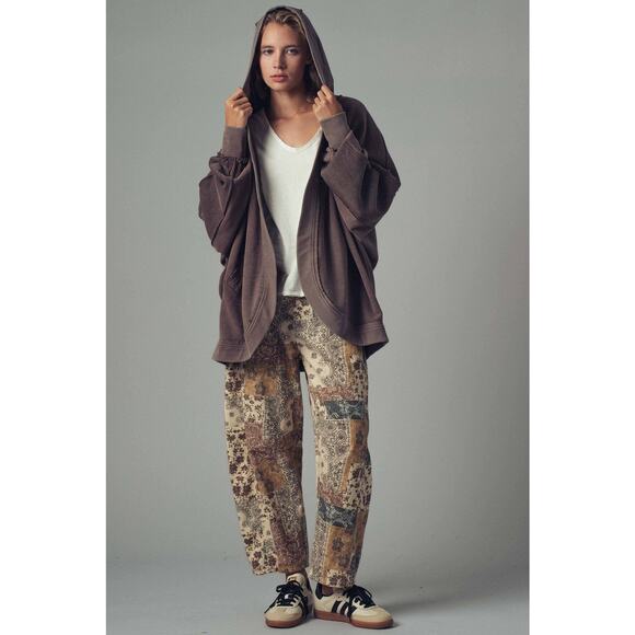 Urban Daizy Washed Waffle Knit Hooded Cardigan - Picture 7 of 9